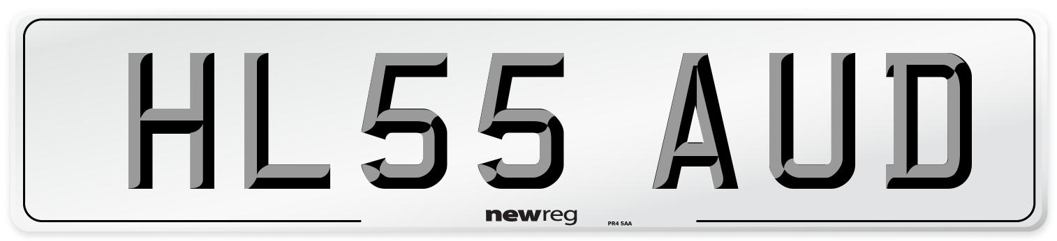 HL55 AUD Number Plate from New Reg